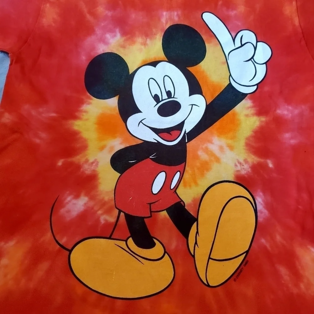 Vintage Disney Mickey Mouse Tye Dye Shirt Mickey Unlimited Size Small - Picture 3 of 5